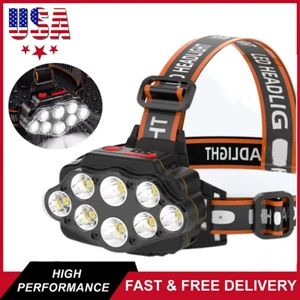 25000LM LED HEADLAMP Rechargeable Headlight Zoomable Head Torch Lamp Flashlight - Picture 1 of 8