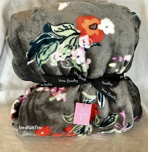 Vera Bradley Throw Blanket HOPE BLOOMS PINK Breast Cancer Awareness RARE NWT New - Picture 1 of 9