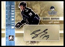 2011-12 HEROES & PROSPECTS AUTOGRAPH GABRIEL BOURQUE AUTO MILWAUKEE ADMIRALS