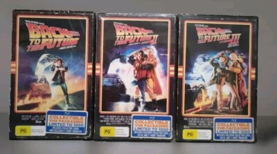 Back to the Future 1 2 3 Bluray VHS package NEW/SEALED OOP Rewind Trilogy 1000pc - image 1 of 4