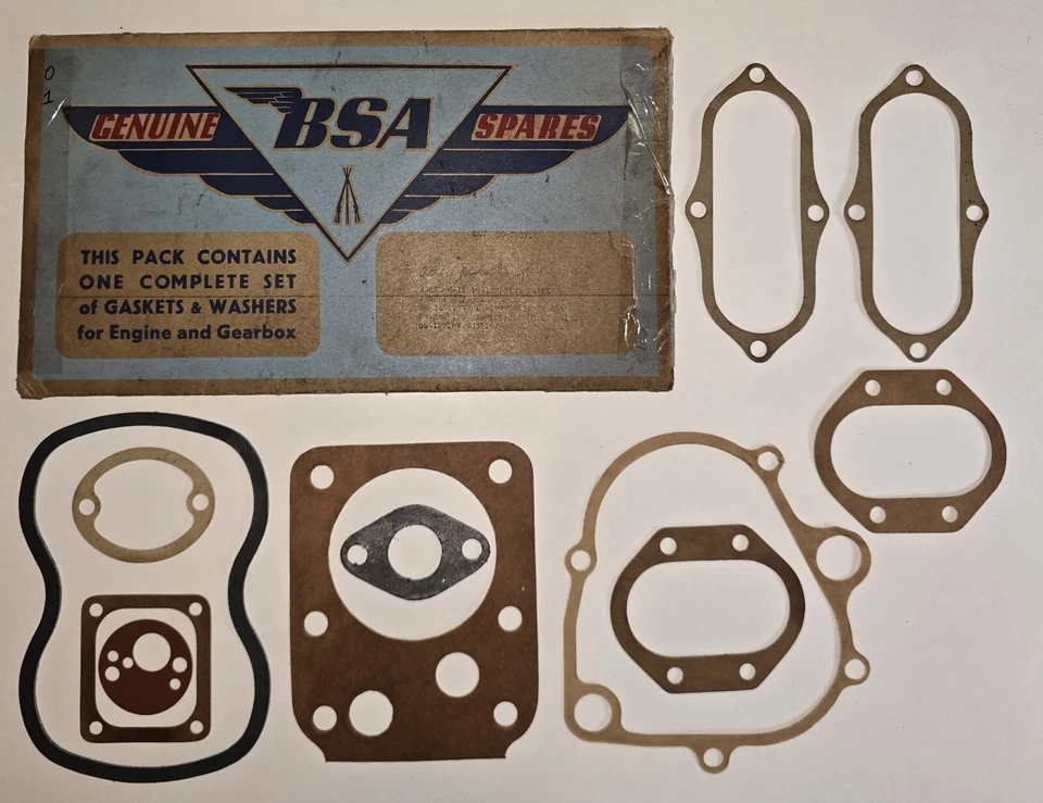 Juego de juntas BSA (incompleto); modelo 1951 C11 00-3007 Foto 1 de 1