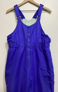 All In Motion girls snow pants bibs Youth XL Xlarge Fleece Lined Periwinkle Blue - Picture 1 of 12