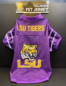 Louisiana State University LSU Tigers Purple Pet Dog Jersey Large New with Tags - Picture 1 of 8