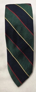Corbata para hombre Robert Talbott para The Ascot Shop cosida a mano a rayas diagonales de seda fina - Imagen 1 de 7
