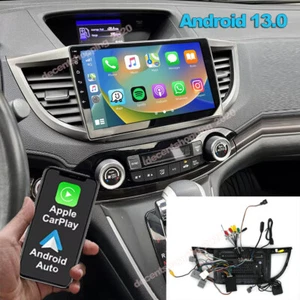 ANDROID 13 FOR HONDA CRV 2012-2016 CAR STEREO RADIO GPS NAVI APPLE CARPLAY WIFI - Foto 1 di 15