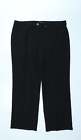 Marks and Spencer Damskie czarne poliestrowe spodnie garnitur spodnie rozmiar 10 L29 