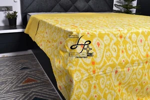 100% Cotton Kantha Bedspread Indian Home décor Gudari Multicolor Queen Coverlets - Picture 1 of 27