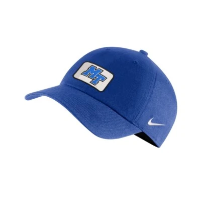 Middle Tennessee State University Blue Raiders Nike Cap Hat White Adjustable - Image 1 of 2