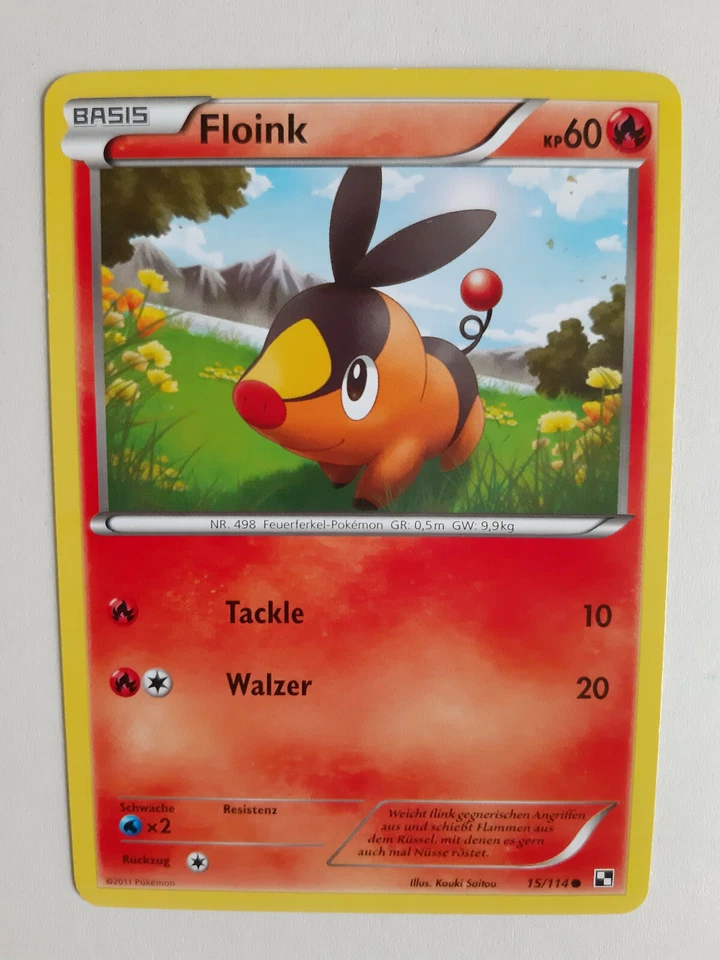 Pokemon Karte - Schwarz & Weiß Nr. 15/114 Floink - Near Mint - Mit Hülle - Bild 1 von 1
