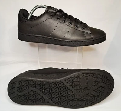 Lonsdale London Leyton Leather Trainers Black Men's UK 8 US 9 - Image 1 of 4