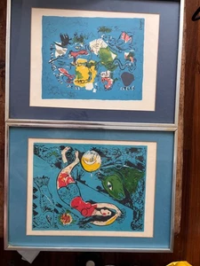 MARC CHAGALL DAN 12 Stämme Jerusalem Fenster und Der blaue Zirkus Lithographien - Bild 1 von 8