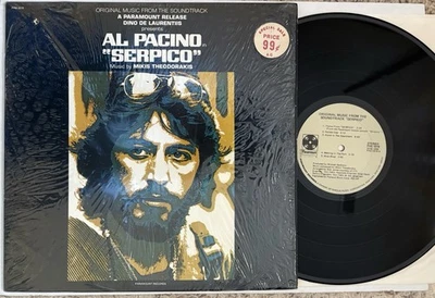 SERPICO OST Vinyl LP VG+ Mikis Theodorakis Paramount PAS 1016 SHRINK - Image 1 of 2