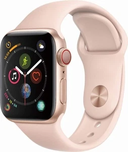 Apple Watch 4 40mm GPS LTE Gold case Pink Band MTUJ2LL/A Very Good - Picture 1 of 5