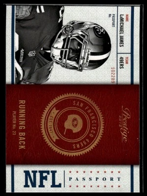 2012 Panini Prestige #23 LaMichael James NFL Passport - Image 1 of 2