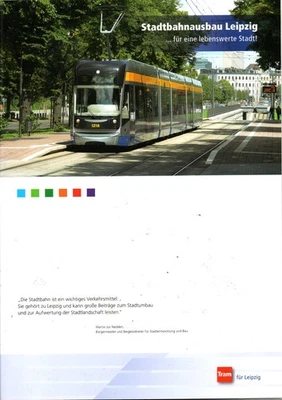 Leipziger Verkehrsbetriebe (LVB) - Broschüre zum  Stadtbahnausbau Leipzig 2010 - Bild 1 von 4