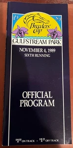 1989 Breeders Cup Program - Sunday Silence, Easy Goer, Prized, Bayakoa, Rhythm - Picture 1 of 3