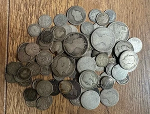 GB Silver Coins All Pre 1920. Total 285 Grams - Picture 1 of 1