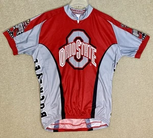 Ohio State University Cycling Jersey Size XL Buckeyes Brutus Bicycle Adrenaline - Picture 1 of 11