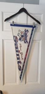 Bandiera pennant vintage WinCraft NY Saints in lacrosse da interno 12" x 30" - Foto 1 di 1