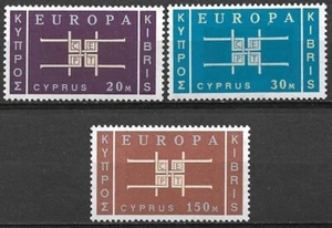 Chipre 1963 Yvert 217/19 Europa CEPT sin montar o nunca montado en muy buen estado - Imagen 1 de 1