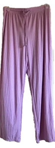 Pantaloni da notte donna Just Be Pointelle crocus lavanda grandi TX357 - Foto 1 di 11
