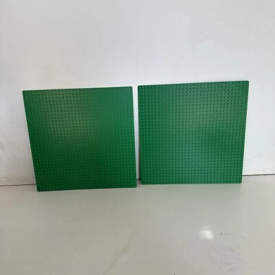 2 Lego Baseplate, Dark Green, Grass, 10”x10”, 32x32 - Image 1 of 4