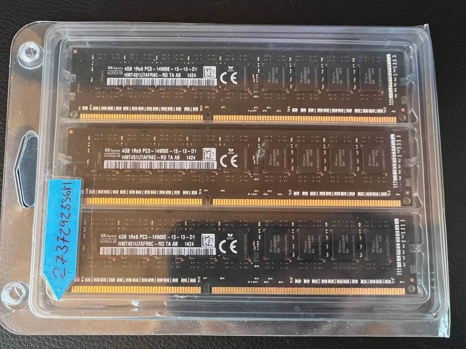 Kit SK hynix 12Gb (4x4GB) PC3-14900E RAM (memoria) para modelo antiguo Mac Pro Foto 1 de 2