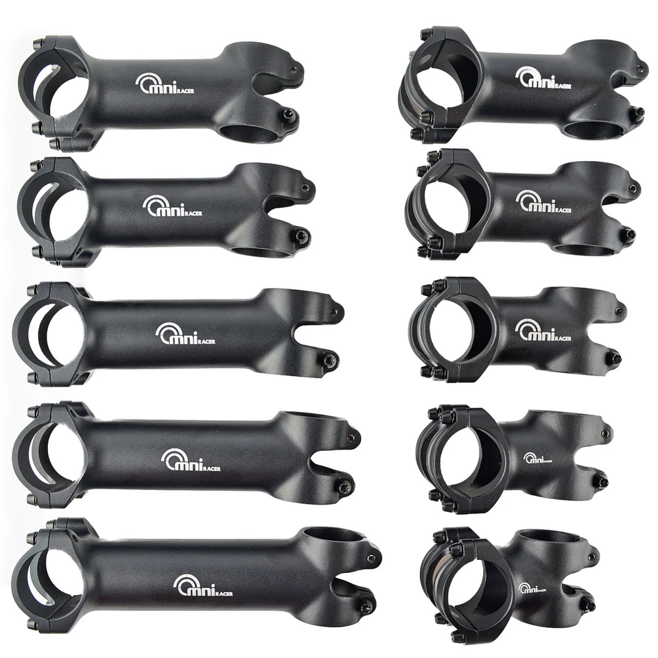 OMNI Racer WORLDS LIGHTEST ULTRA-Lite 3D Forged Alloy Stem: 31.8x 40-130mm BLACK - Image 1 of 4