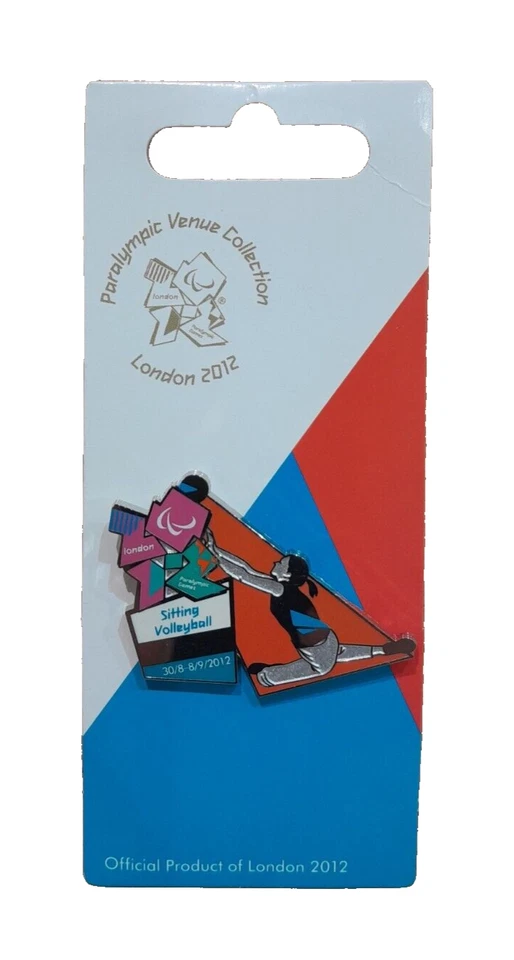 OFFICIAL LONDON 2012 PARALYMPIC VENUE COLLECTION SITTING VOLLEYBALL PIN BADGE - Image 1 of 1