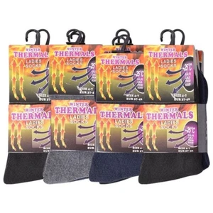 Ladies mix thermal winter socks - Picture 1 of 3