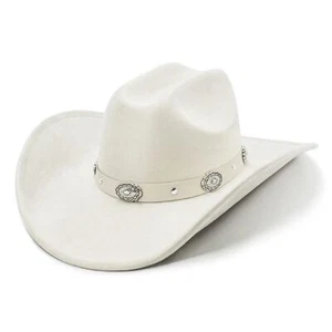 FLUFFY SENSE. Cowboy Hat for Women and Men with Shapeable Wide Brim - Felt Co... - Picture 1 of 7