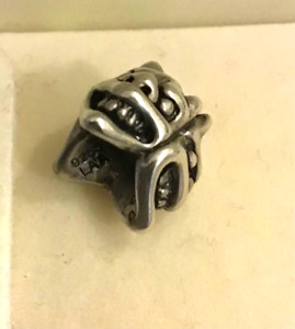 Trollbeads Day 2014 Bead, Silver, Retired, 3 Troll Faces, Charm