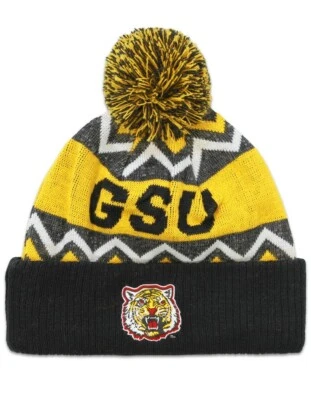Grambling Tigers Beanie Hat w/pom - HBCU - Image 1 of 2
