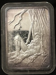 Treasury of American Folklore Rip Van Winkle  .999 Silver Bar - Picture 1 of 2