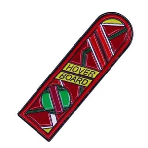 Delorean Back To The Future Marty McFly HOVERBOARD Pin Brooch badge lapel Flux - Bild 1 von 13