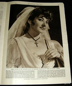 MARIA CALLAS 1964 TOSCA Beautiful Come-Back PORTRAIT OPERA DIVA Covent Garden - Picture 1 of 1