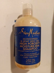 Champú sello de humedad de karité mongongo y aceite de semilla de cáñamo alta porosidad 13 oz - Imagen 1 de 1