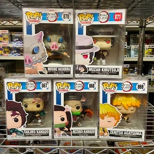Funko Pop Demon Slayer: Tanjiro, Nezuko, Zenitsu, Inosuke o Muzan vinilo 1x - Imagen 1 de 11