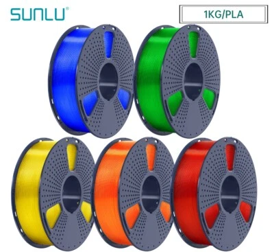 SUNLU 1.75MM PLA Transparent Filament Neatly Wound 3D Printer 1KG/2.2LBS Spool