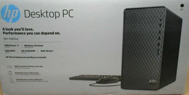 HP 1TD HDD 8GB RAM 3.6 GHz Desktop PC (6YR55AA)