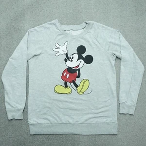 Disney Kid's Girls Gray Long Sleeve Mickey Mouse Classic Sweatshirt L (11/13) - Picture 1 of 6
