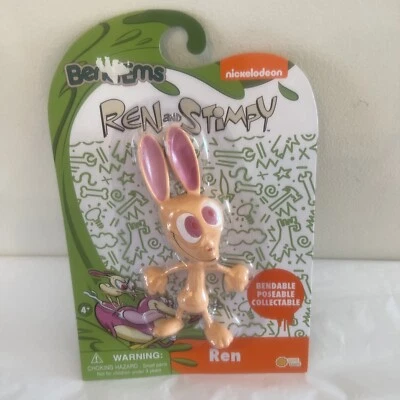 Nickelodeon Ren and Stimpy REN Collectable Bendable Figurine Bend-Ems - NEW! - Image 1 of 4