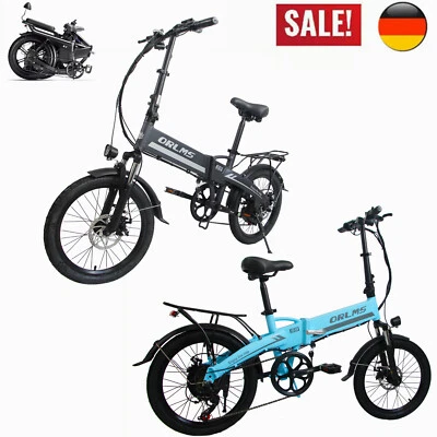 TESWAY eBike Klapprad 20 Zoll 500W Elektrofahrrad 48V 18Ah Abnehmbarer Akku 7Speed City