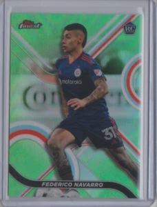2022 Finest MLS Neon Green Refractor #43 Federico Navarro RC /99 - Flat S/H - Picture 1 of 4