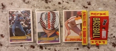 Donruss Rack Pack 1984 Mike Schmidt, Joe Niekro, Terry Francona en la parte superior  Foto 1 de 4