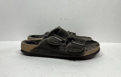 Sandalias Birkenstock Arizona de piel de oveja para mujer talla 9 EU 40 marrón 2 correas informales Foto 1 de 4