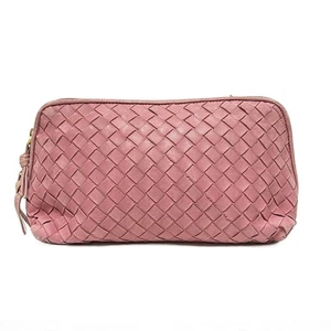Auth BOTTEGA VENETA Intrecciato 132535 Pink Leather - Pouch - Picture 1 of 5