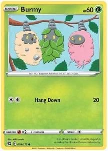 4x Burmy - 009/172 - Common NM-Mint Pokemon SWSH09 - Brilliant Stars - Picture 1 of 1