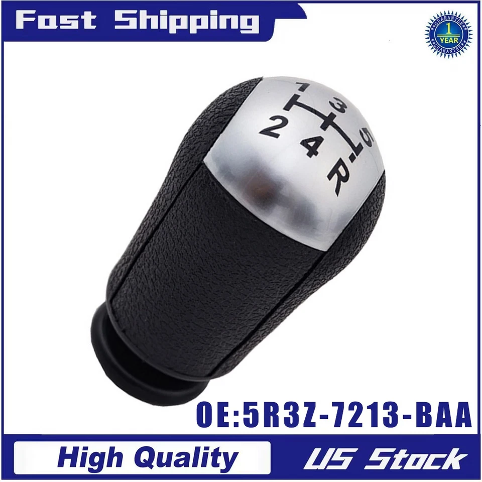 Perilla de cambio manual de 5 velocidades 5R3Z-7213-BAA para Ford Mustang 2005-2010 Foto 1 de 4