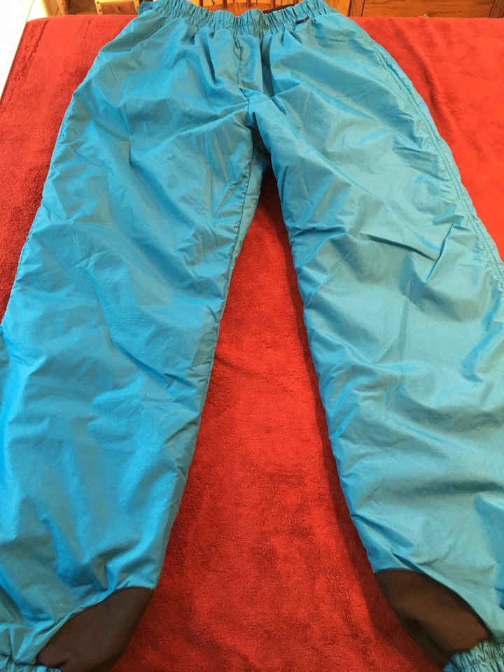Columbia Sportswear Pantalones de esquí para nieve para mujer L Azul Nylon Elastizado Cintura Logo Foto 1 de 4